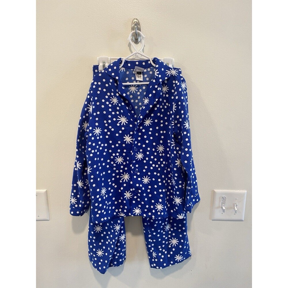 Hanna Andersson Kids Snowflake Holiday Flannel Pajamas 120 cm US 6-7